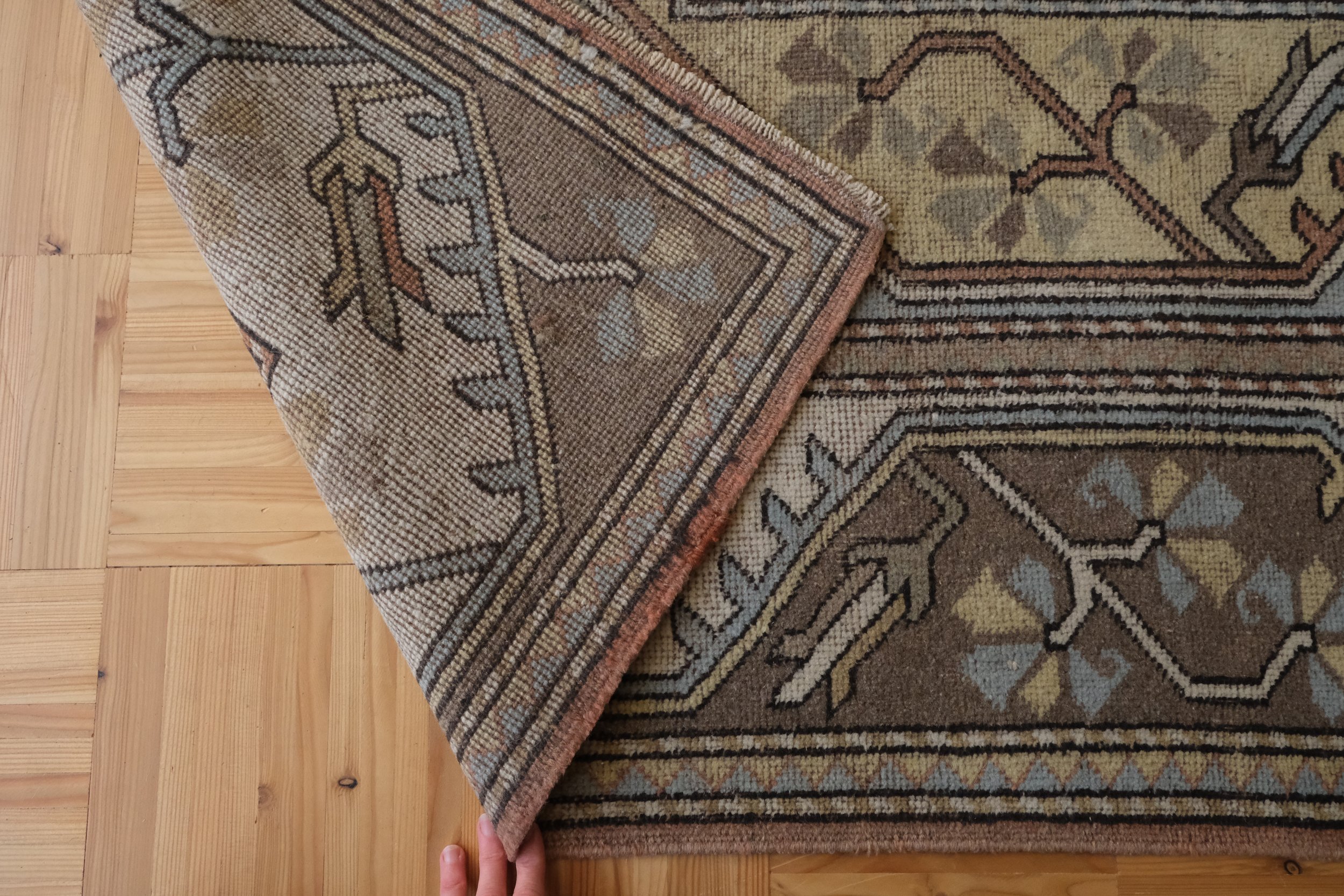 hand knotted wool
