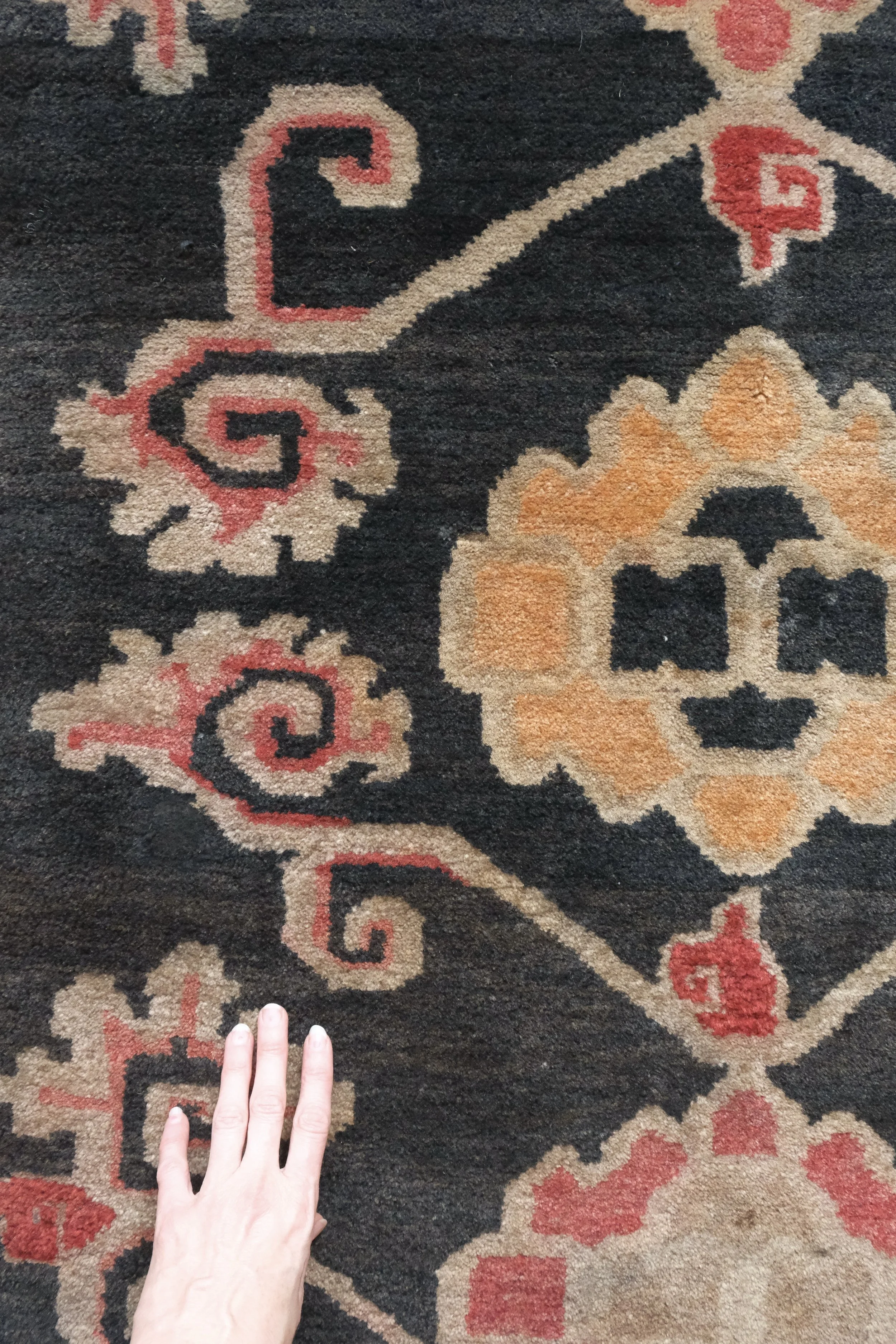 vintage rugs as doormats