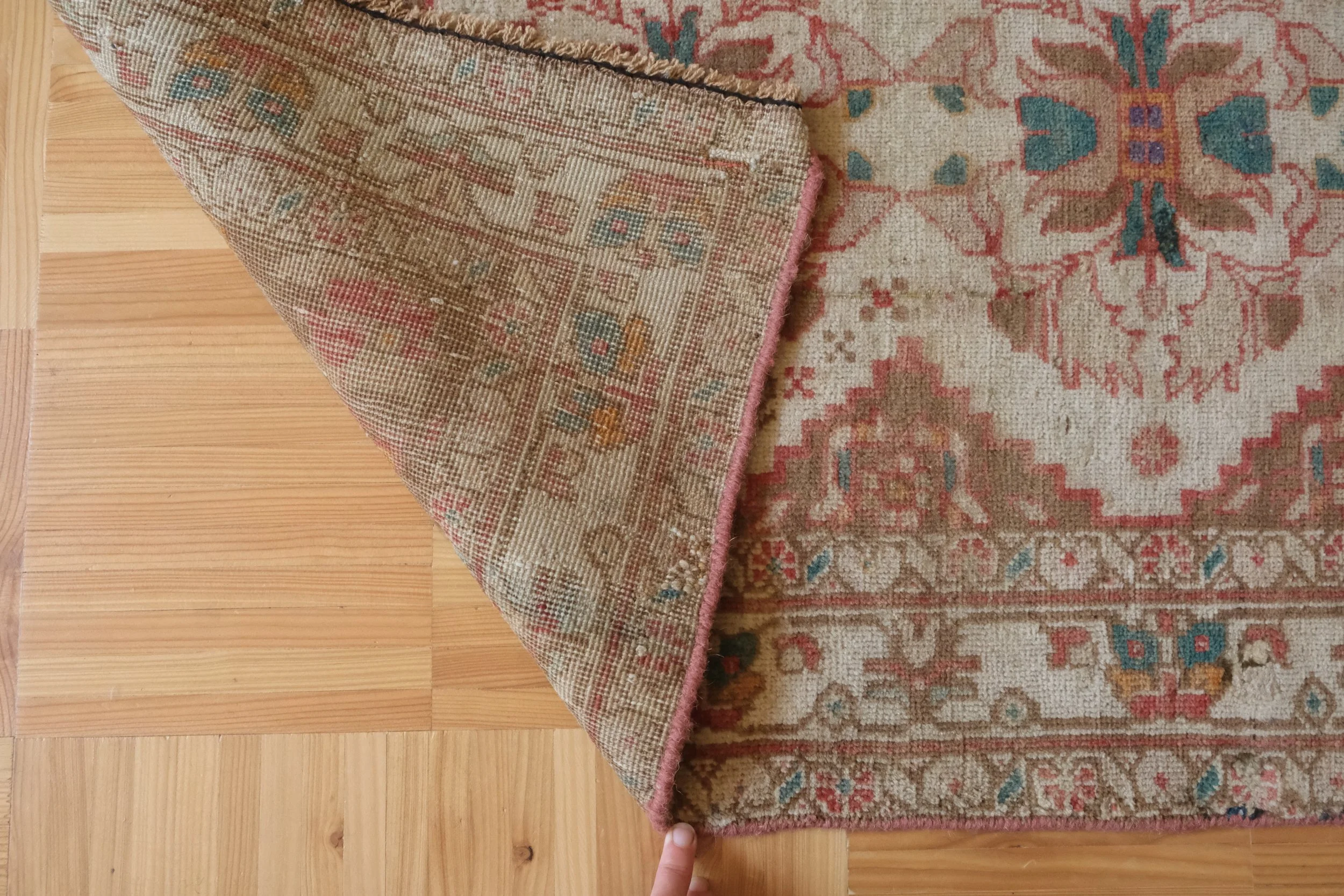hand knotted wool