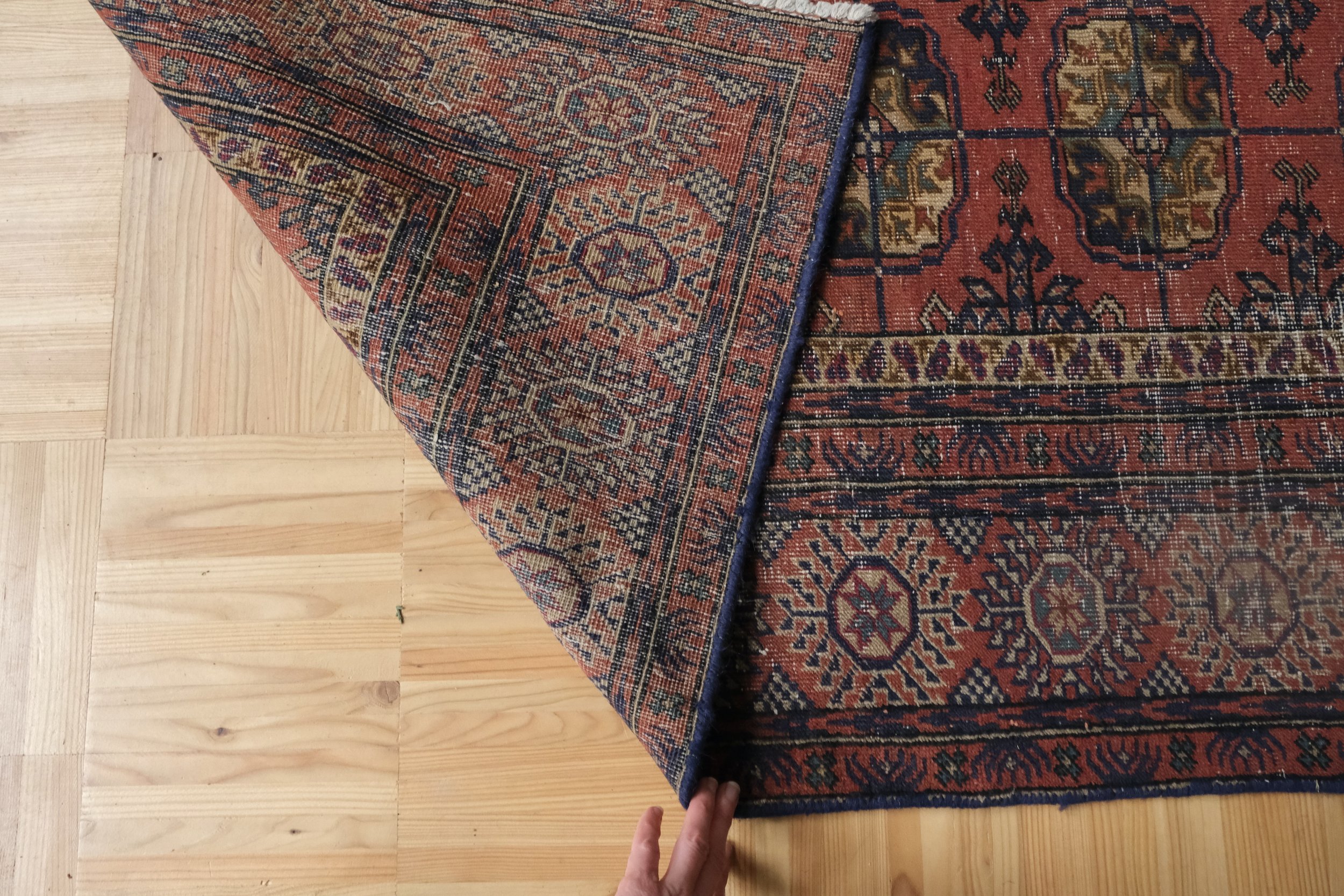 hand knotted wool