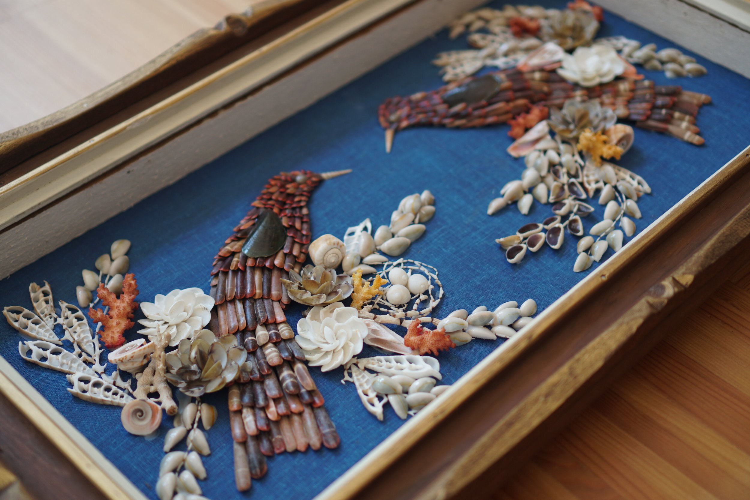 vintage shell art