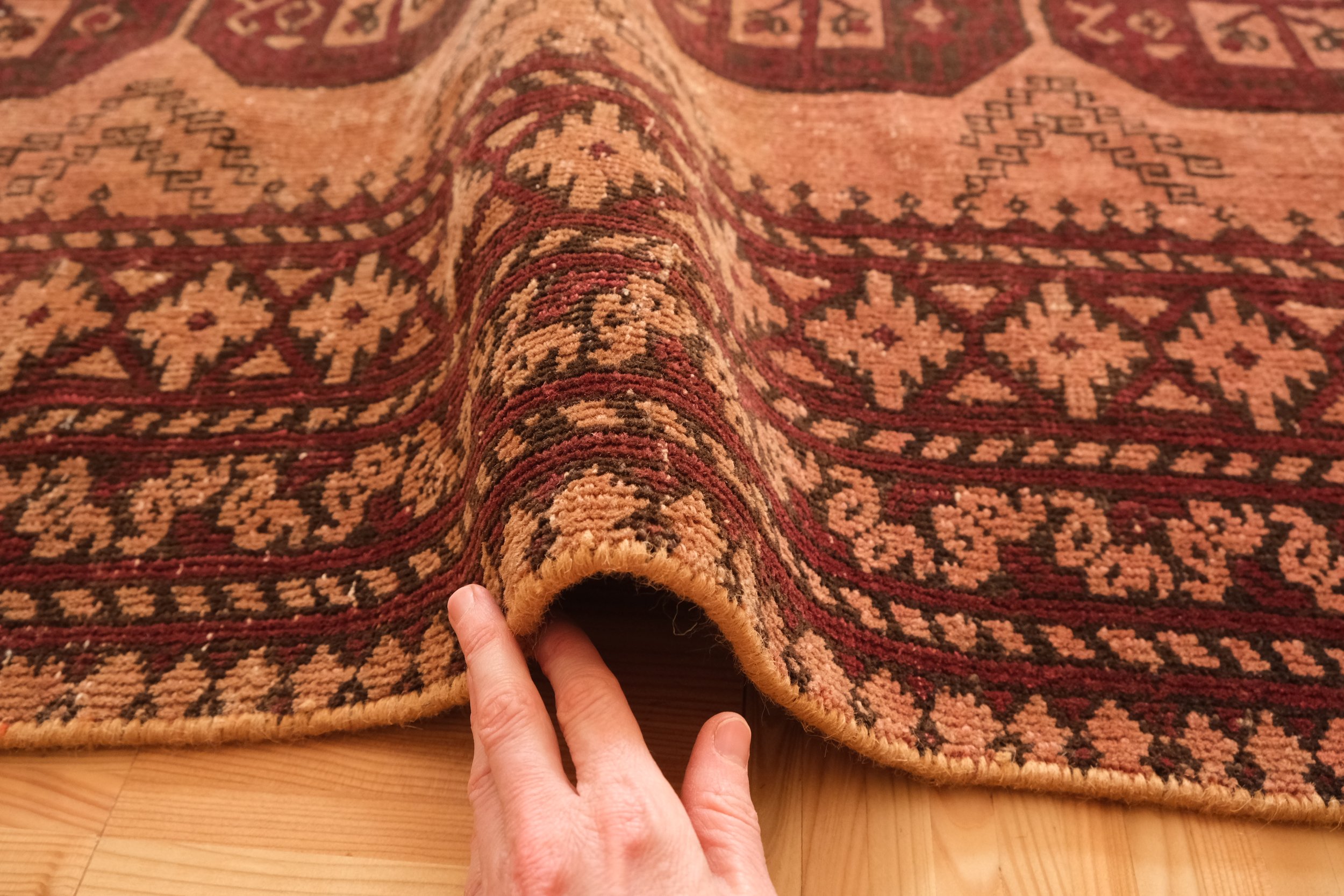 hand knotted wool