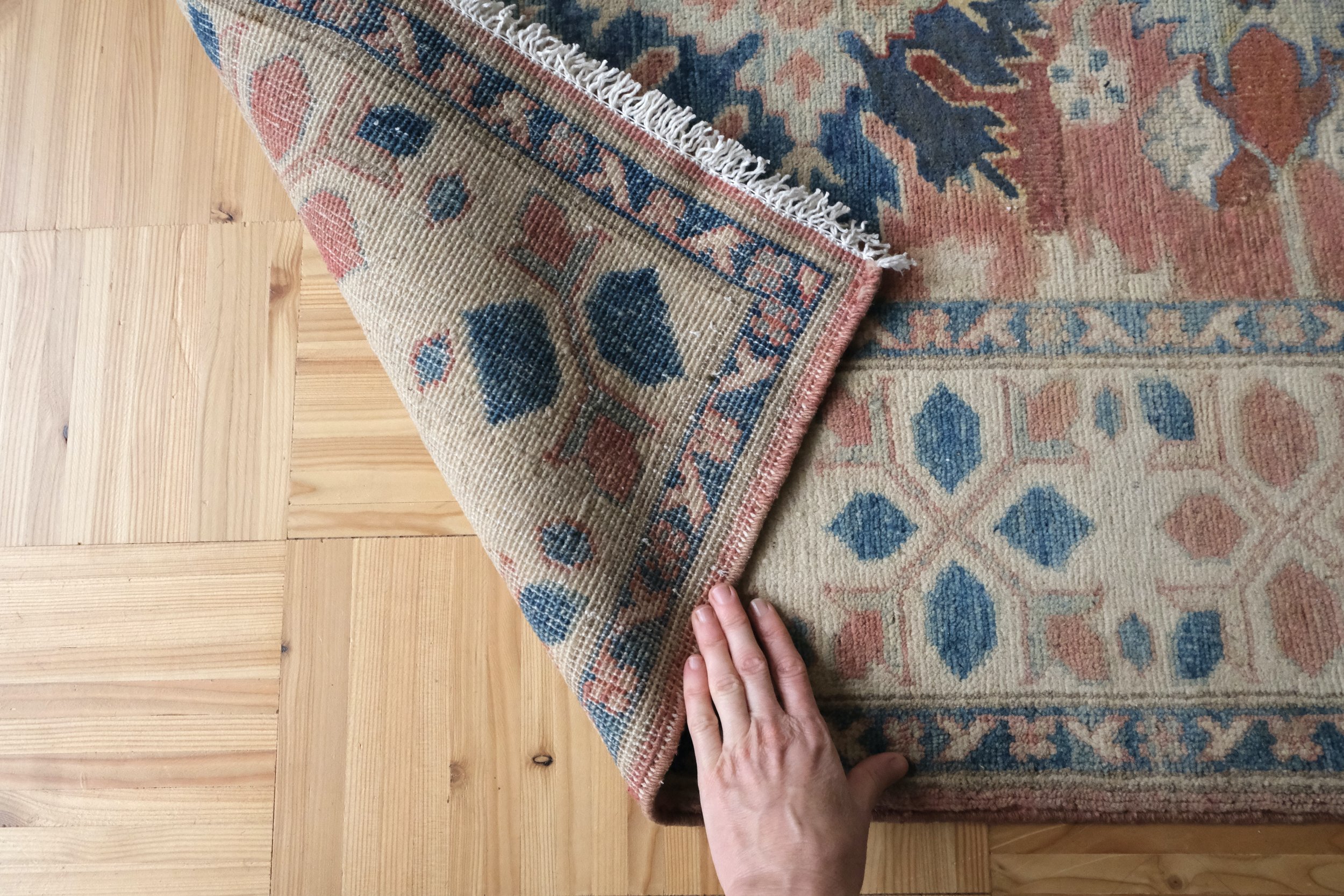 hand knotted wool
