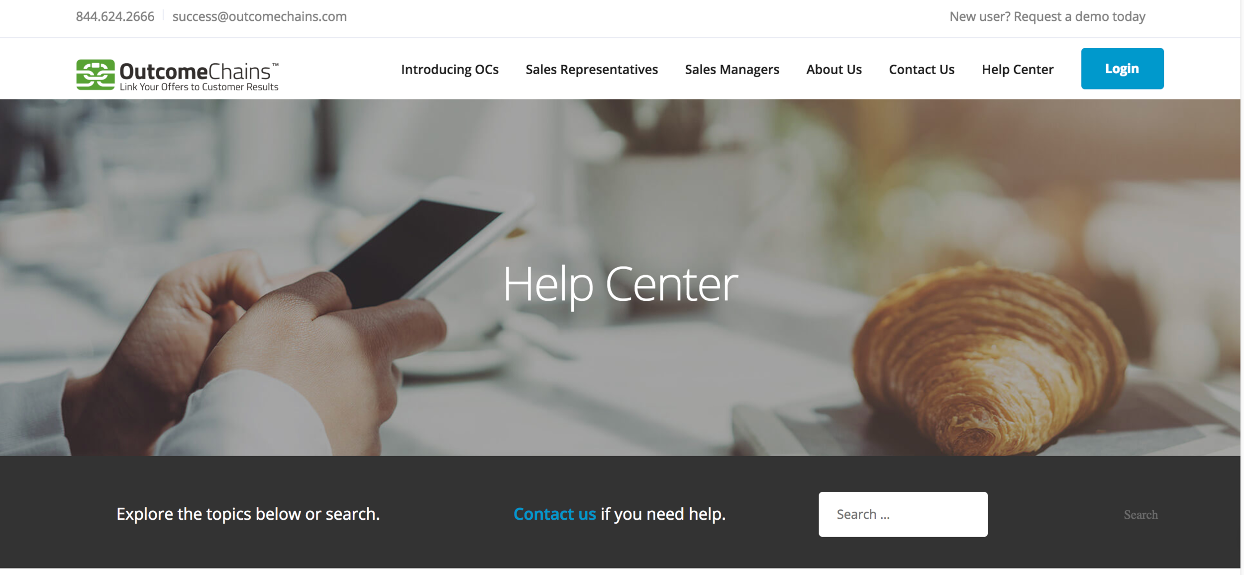 Outcome Chains, Inc. - Web and help center