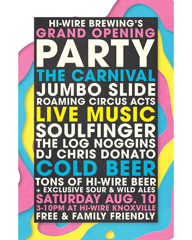 Big party in Knoxville, TN on Saturday afternoon. Check us out at @hiwirebrewing &rsquo;s new spot from 4-6p. Free gig with a big slide so.. #slider #changeup #fastball #hi-pitch #outofdoorsgig