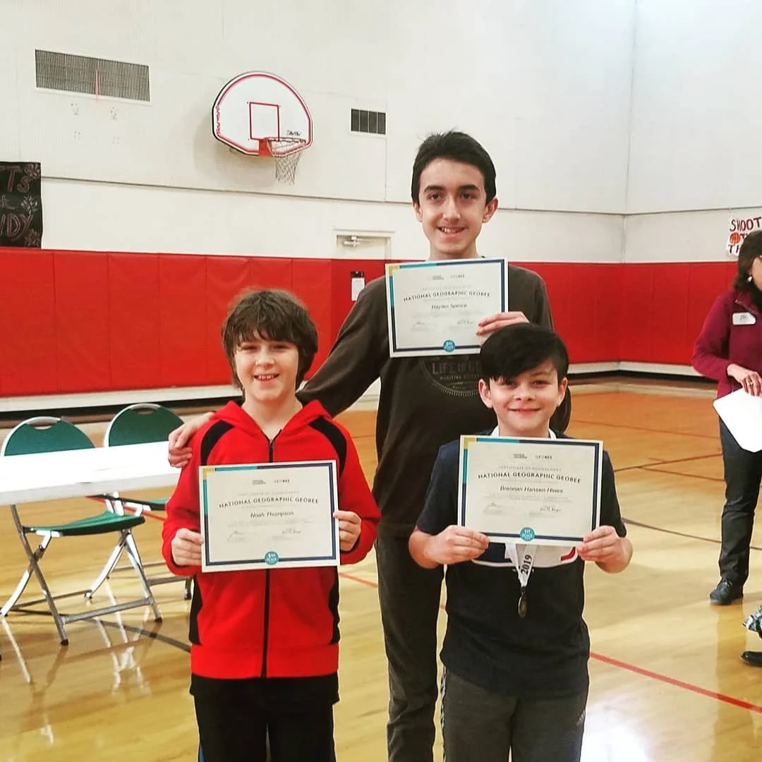 Left: Noah T.; Center: Hayden S.; Right: Brennan H.
