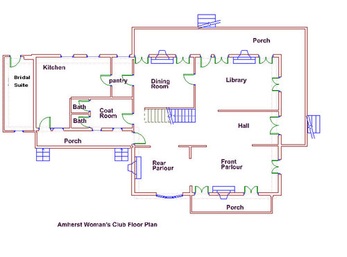 Amherst Woman's Club Floor Plan