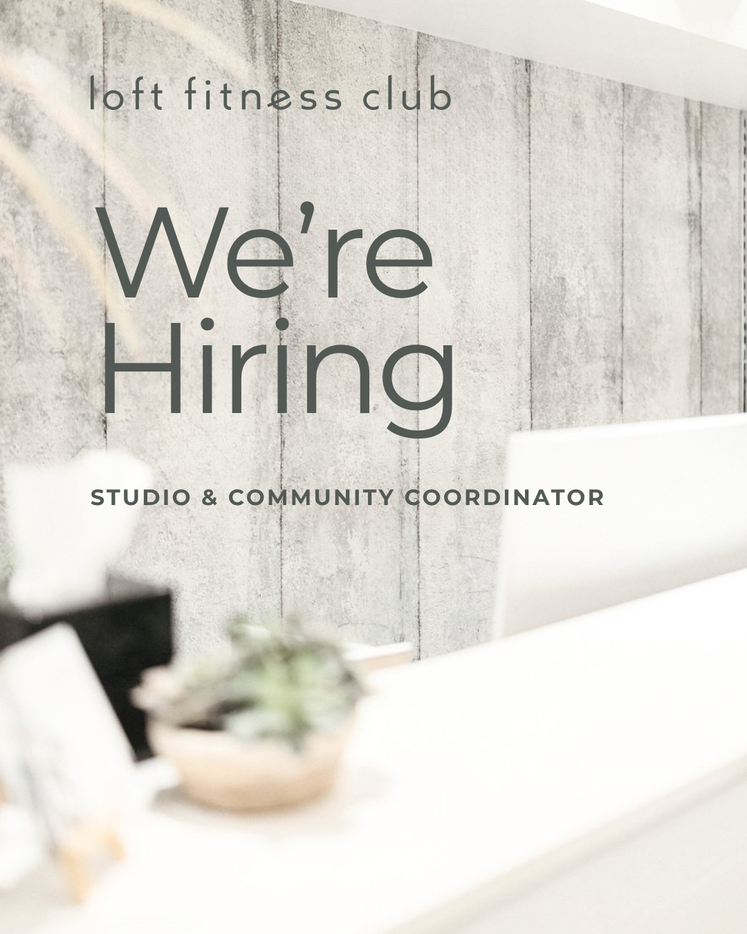 We’re Hiring: Studio &amp; Community Coordinator
