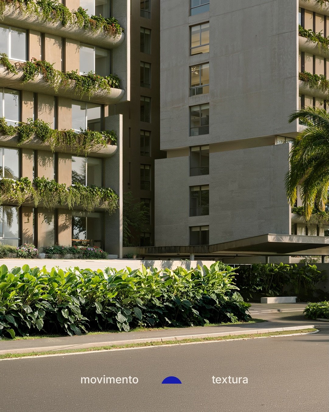 Em nossa pr&aacute;tica, o verde nasce junto com o tra&ccedil;o. O cuidado paisag&iacute;stico e a integra&ccedil;&atilde;o de floreiras &agrave; fachada humanizam a escala urbana e atuam como elementos estruturadores da arquitetura, mas principalmen