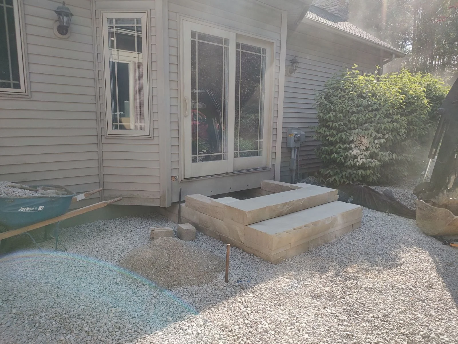 Steps to water run-off