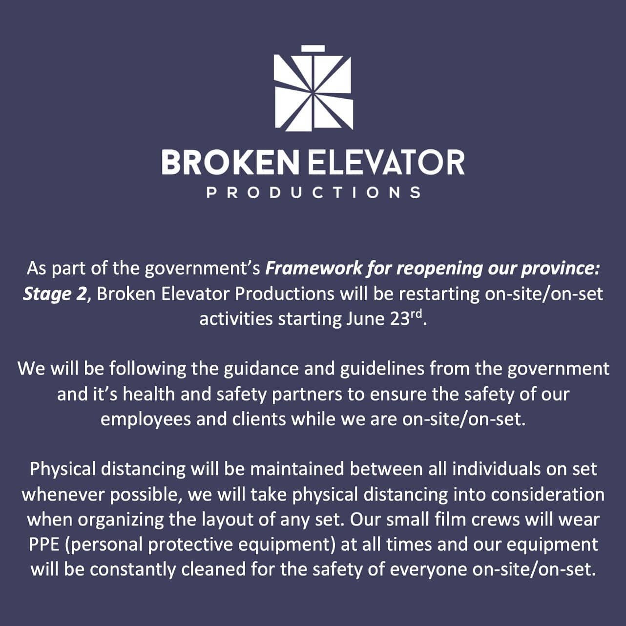 We are restarting our on-site/on-set activities starting tomorrow, June 24. Our team is ready to get back to doing what we love most! We will be taking all the precautions necessary while also making professional video content for our clients!

Feel 