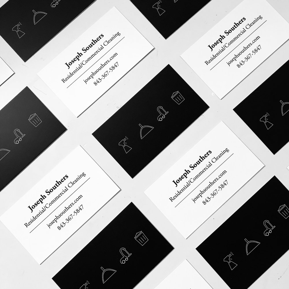 joseph southers cleaning-business cards-portfolio