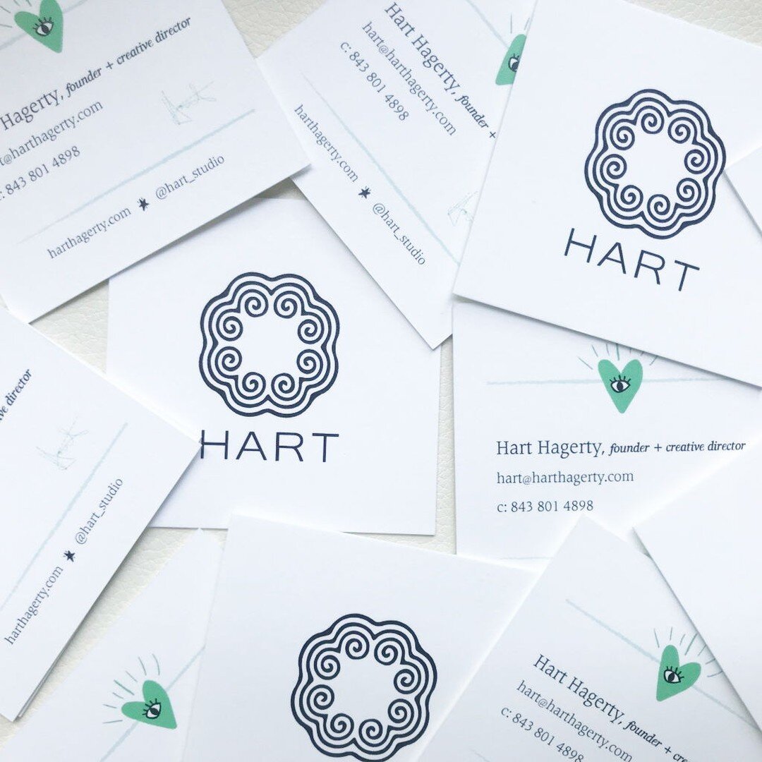 Business card design for local jewelry designer, Hart. Loved incorporating her fun doodles to help bring some life and fun personality to them!