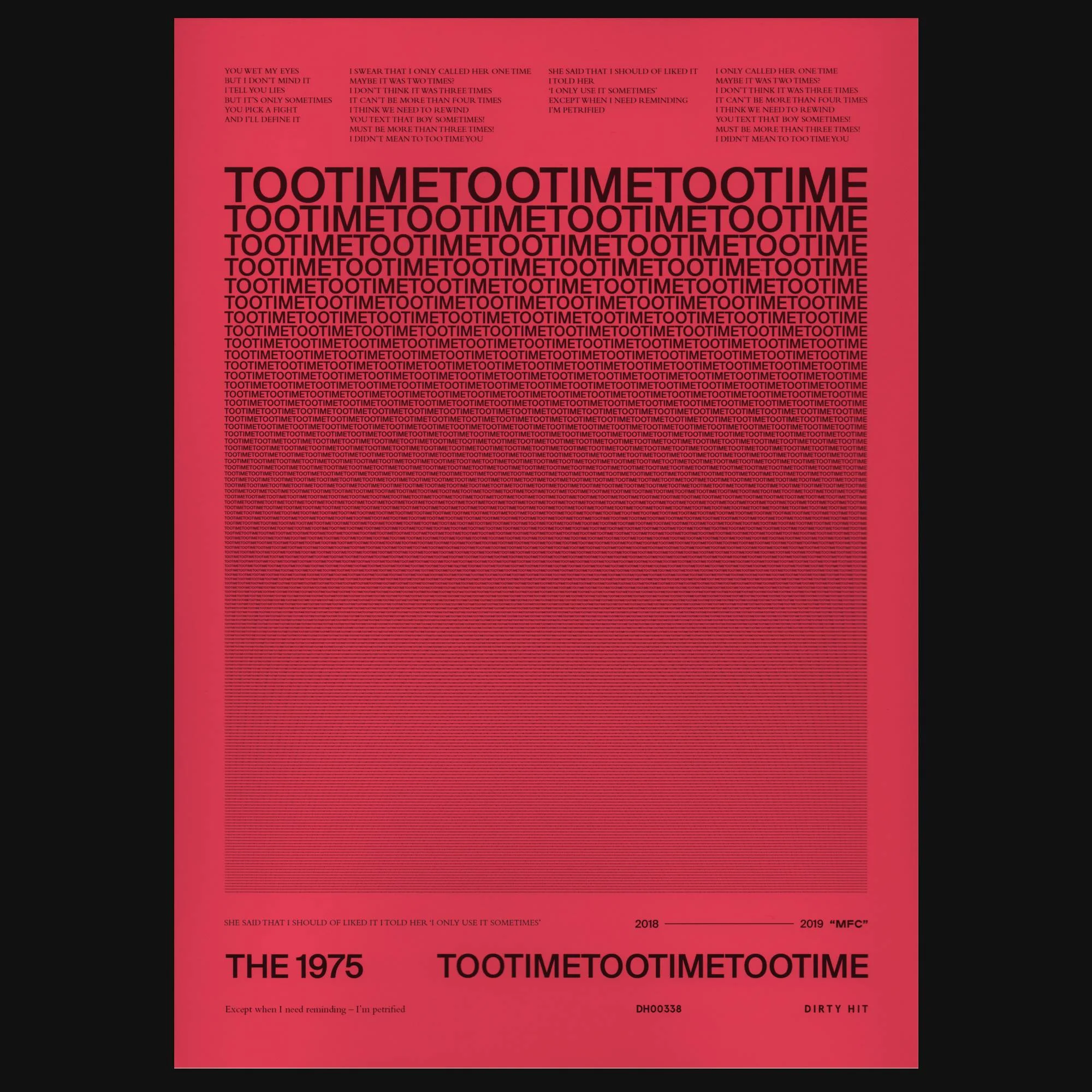 The 1975 - TOOTIMETOOTIMETOOTIME
