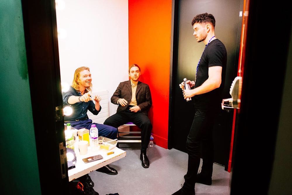 Backstage at the Roundhouse.