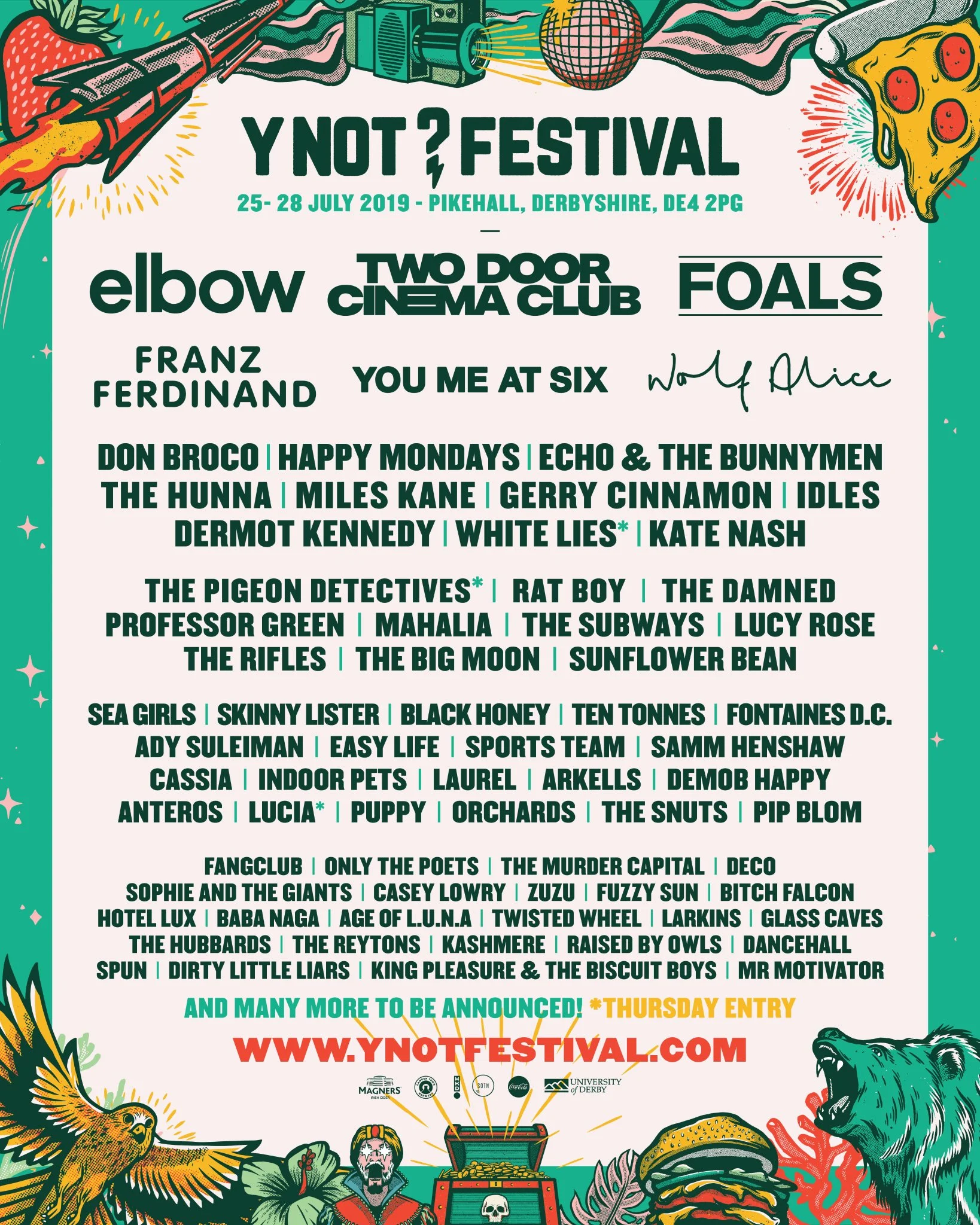 Y Not Fest: Two Door Cinema Club, Foals and Elbow to headline