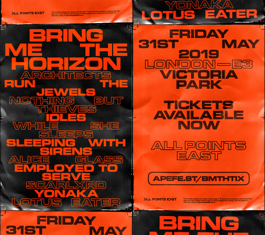 Festival News: More names added to BMTH day at All Points East