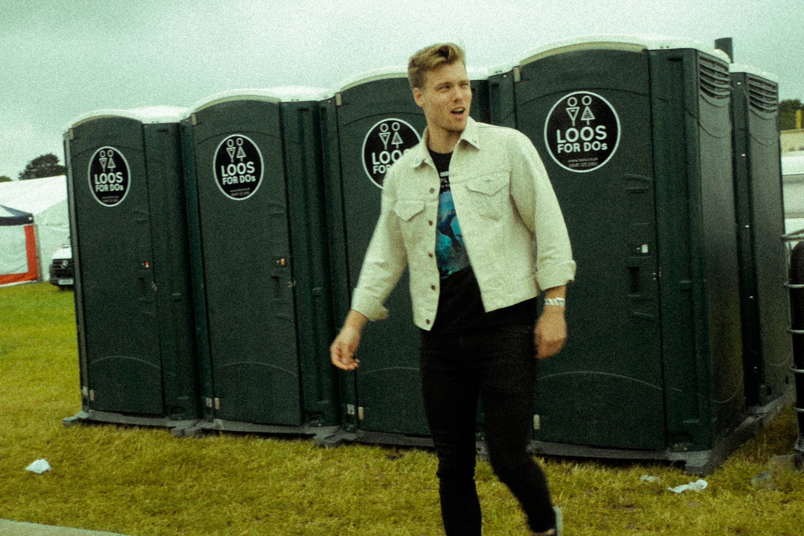 Chris’ pre-show ritual. Do not go for a Greek with him.