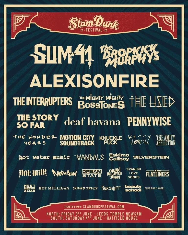 Festival News: Slam Dunk Festival announce Sum 41 and Dropkick Murphys