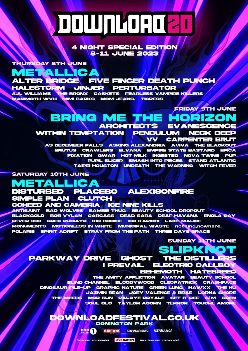 Download gets bigger (somehow?) with 44 new bands