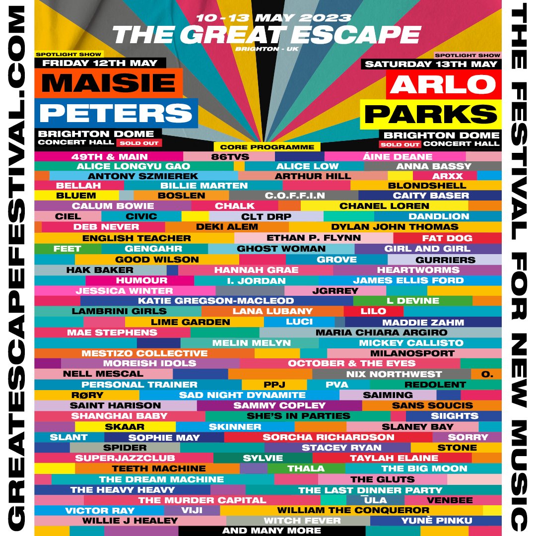 The Great Escape 2023 announces 150 more artists