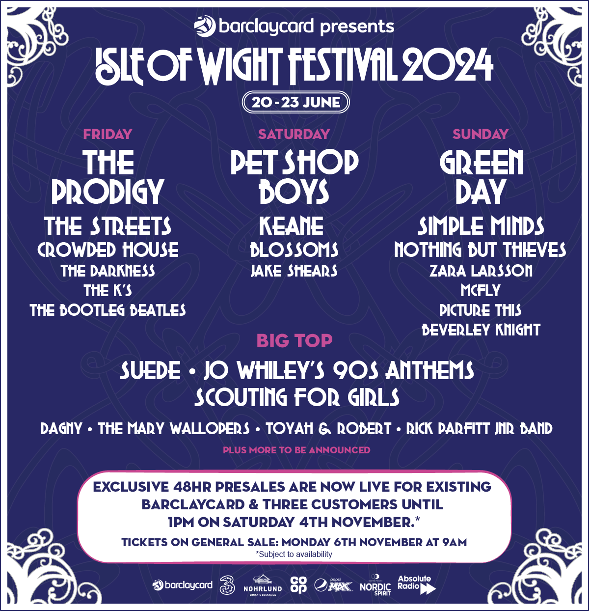 Festival News: The Isle of Wight Festival has finally announced their 2024 lineup!