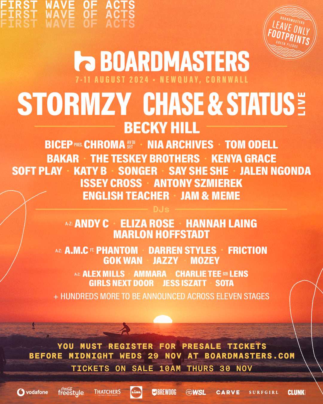 Festival News: The ever-popular Boardmasters has announced its return to the Cornish coastline next summer.