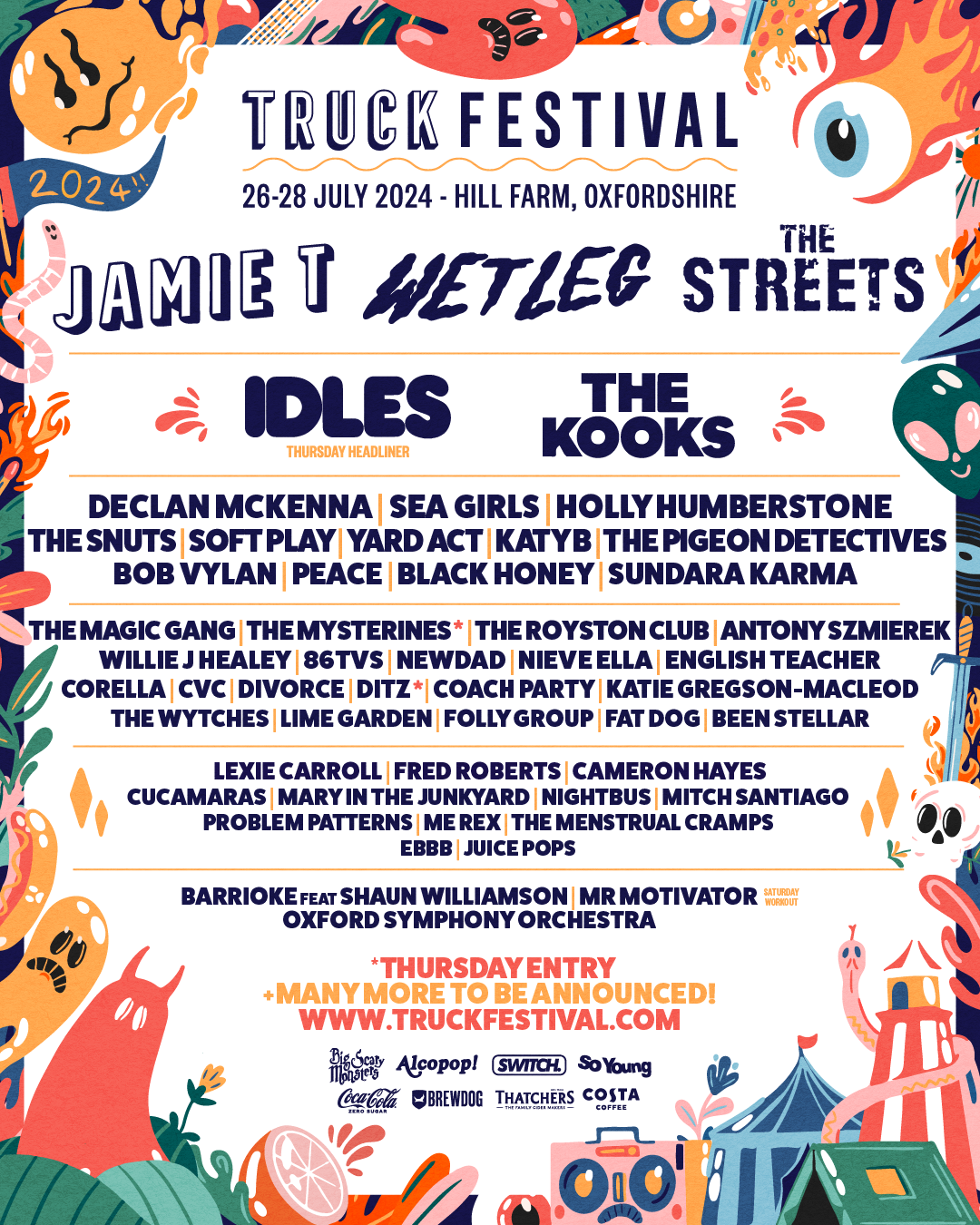 Festival News: TRUCK FESTIVAL announces JAMIE T, WET LEG, THE STREETS, IDLES 