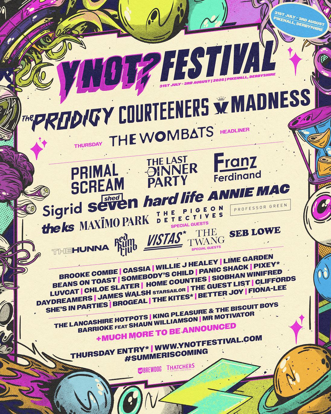 Festival News: Y Not Festival reveal their headliners for 2025 — When ...