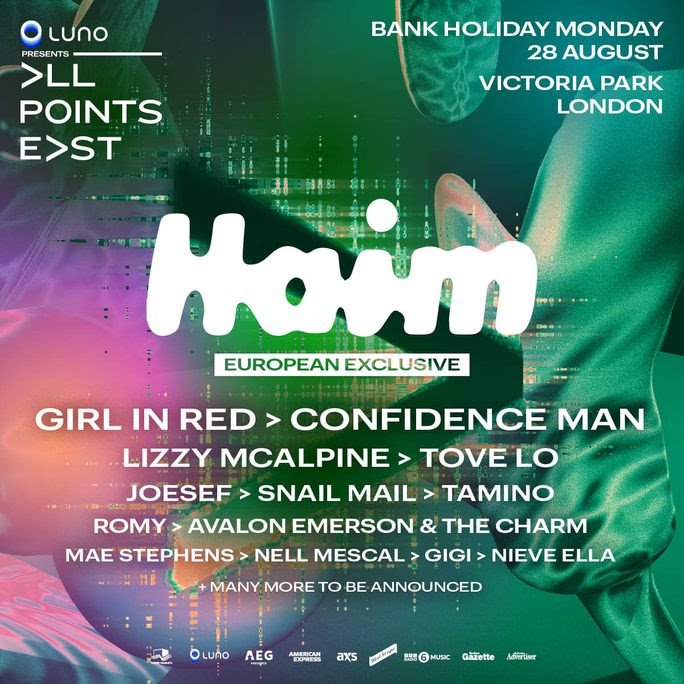 HAIM to headline All Points East — When The Horn Blows