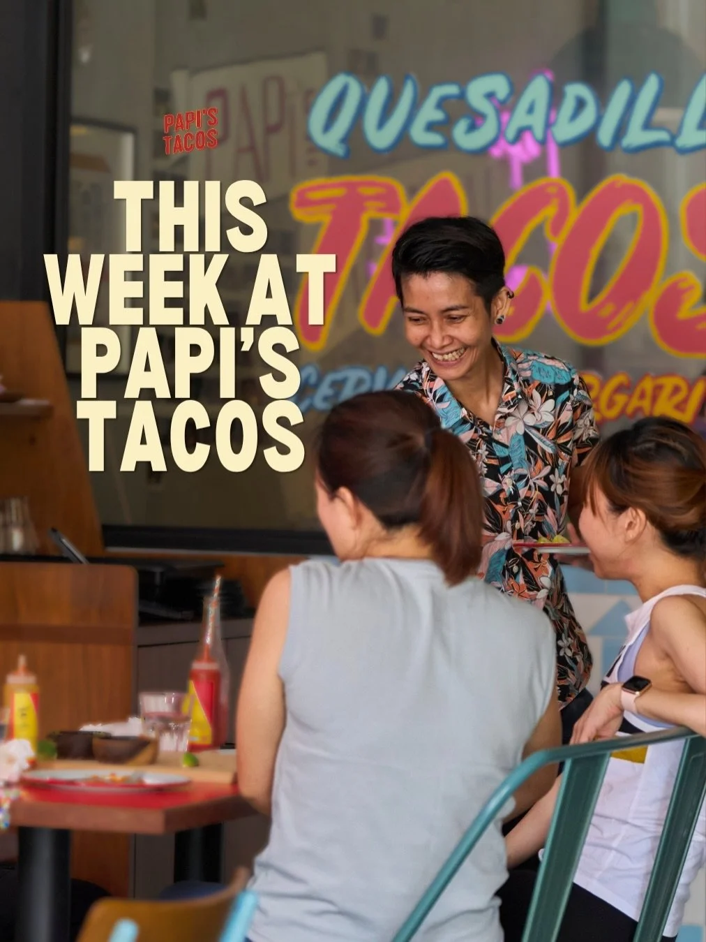 If your week&rsquo;s looking a little boring&hellip; we can fix that 👀🌮🔥

Here&rsquo;s what&rsquo;s going down at Papi&rsquo;s Tacos this week &mdash; and trust us, you&rsquo;re gonna want in:

⸻

🍸 Monday Margarita &mdash; $10.90++ Frozen Margar