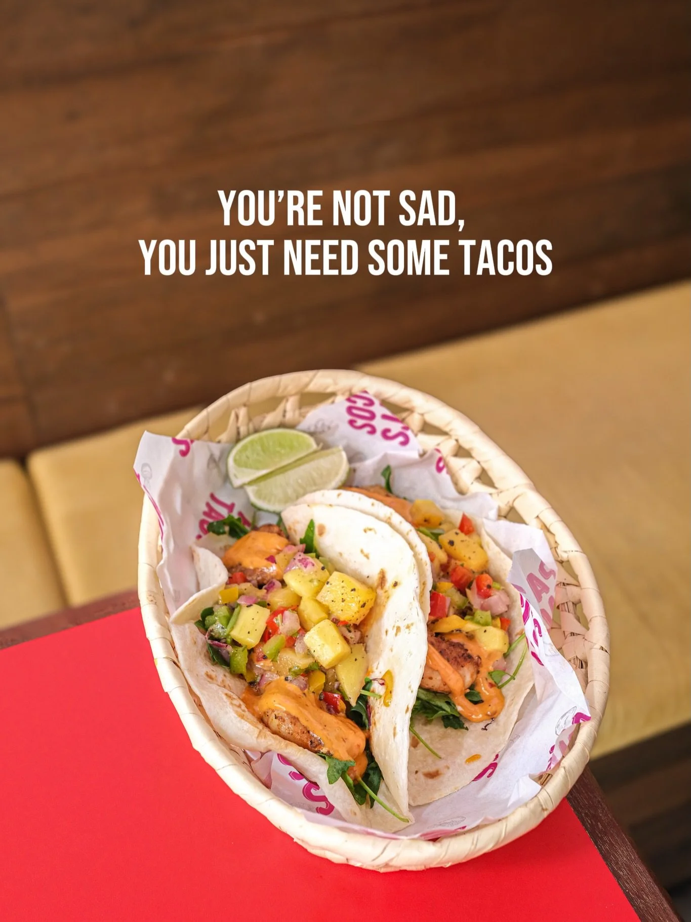You&rsquo;re not sad&hellip; you probably just need tacos 🌮😌 

And not just any tacos &mdash; we&rsquo;re talking authentic Mexican flavours, juicy fillings, loaded nachos, cheesy quesadillas, burritos, margaritas&hellip; the kind of food that inst