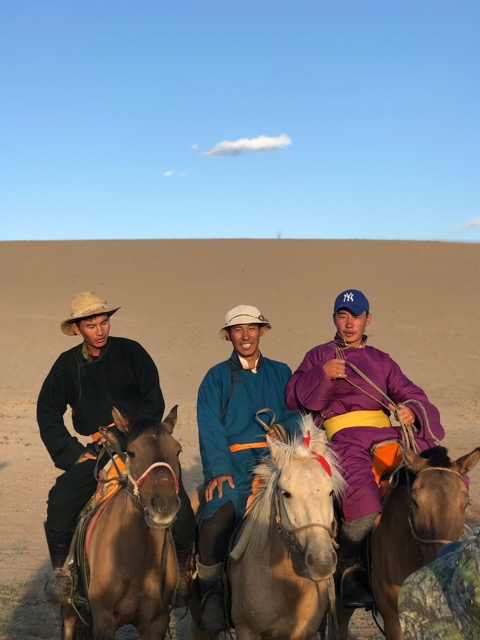 Chloé PR Director Thierry Conrad selects horse riding in the Mongolian Gobi desert