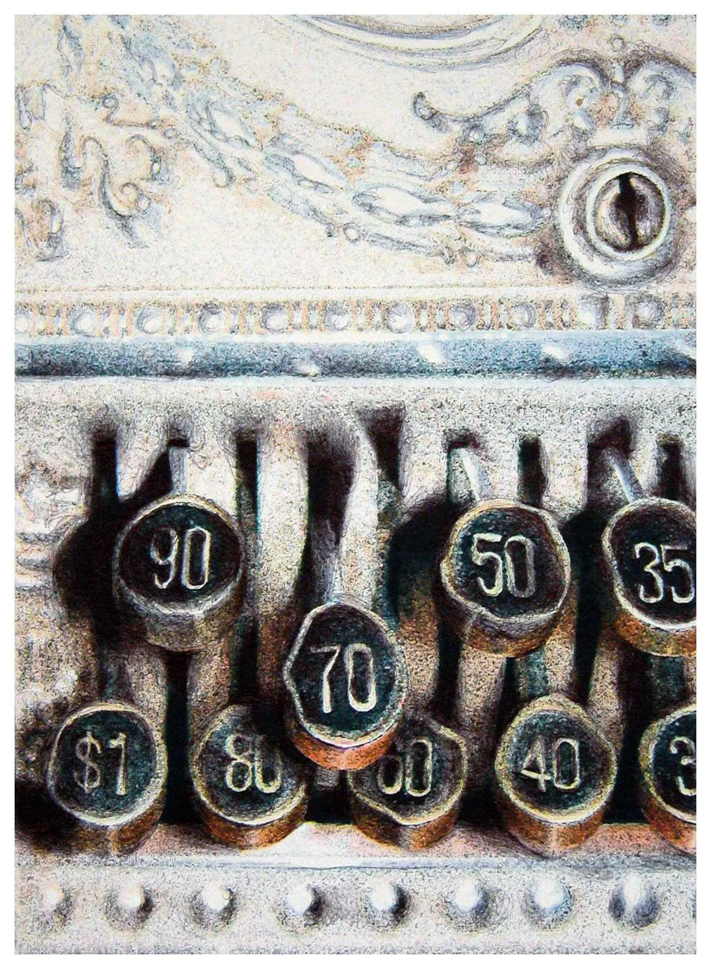 seventy cents 9.5"x7" (sold)