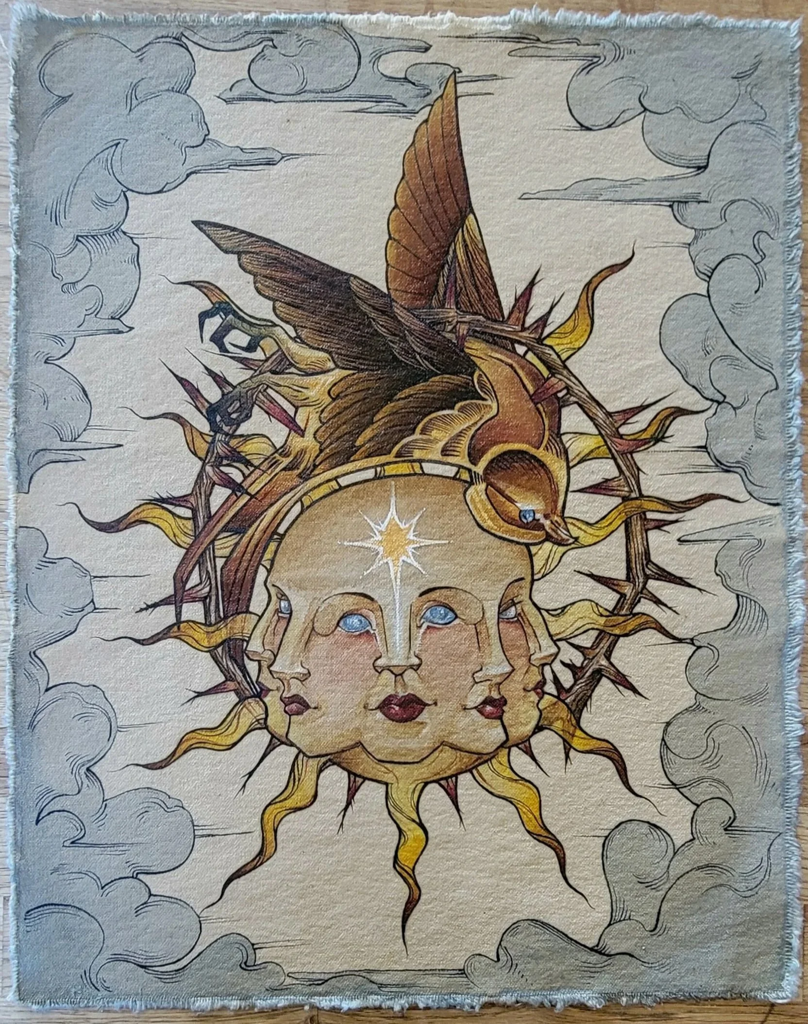 12"x14" Acrylic on unstretched canvas
Mysticus 2025