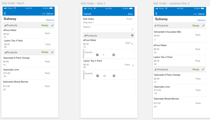 In the next round of design I removed the guided process and&nbsp; made orders a flat list. Other interactions of editing a shipment remained the same.&nbsp; 