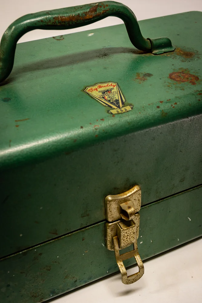 Vintage My Buddy fishing tackle box