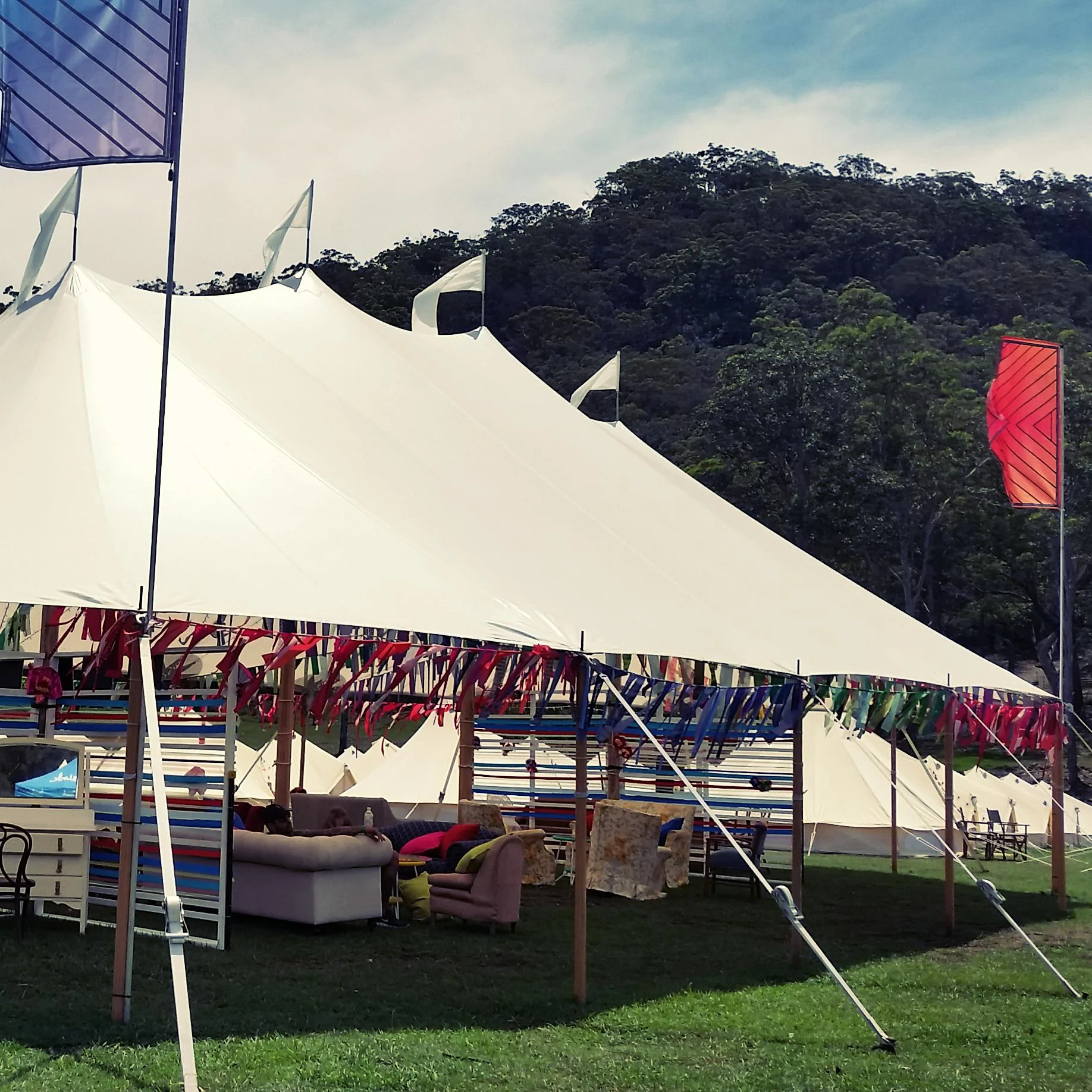 Gypsy bunting installation