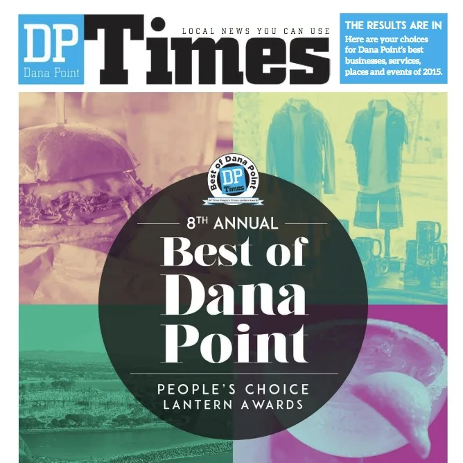Voted "Best Yoga Studio" by Dana Point Times