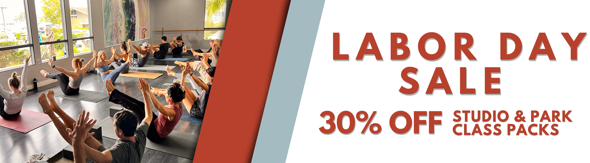 Labor Day Sale! 30% off both Studio and Park Class Packs at iHeartYoga ...