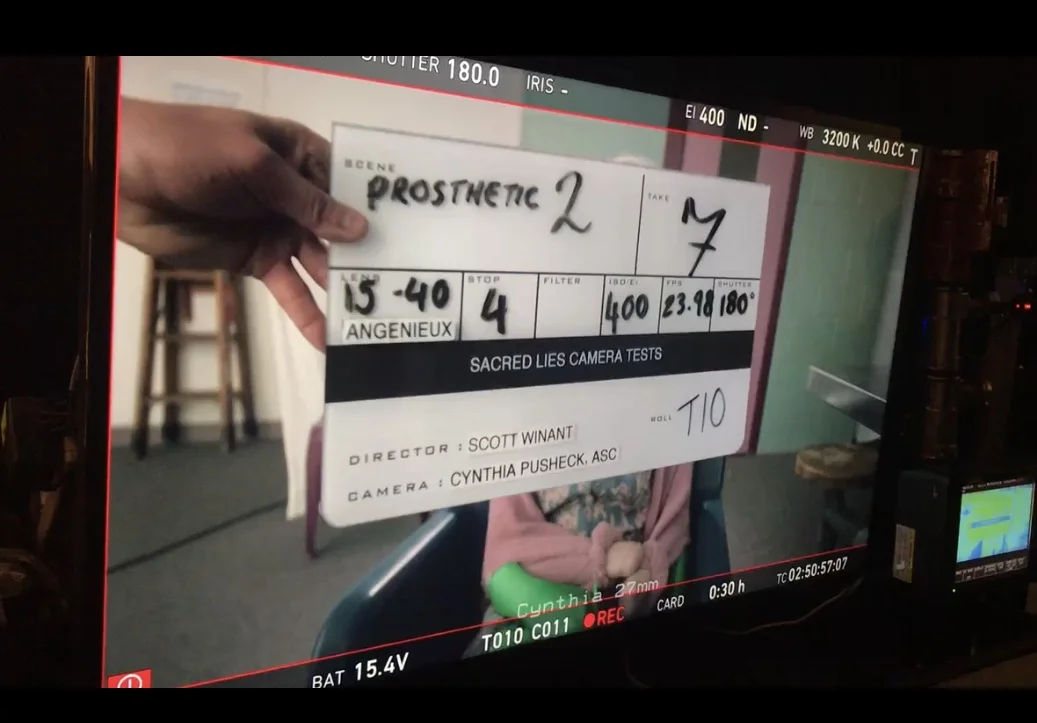 PROSTHETIC TESTING - ON SET - SACRED LIES