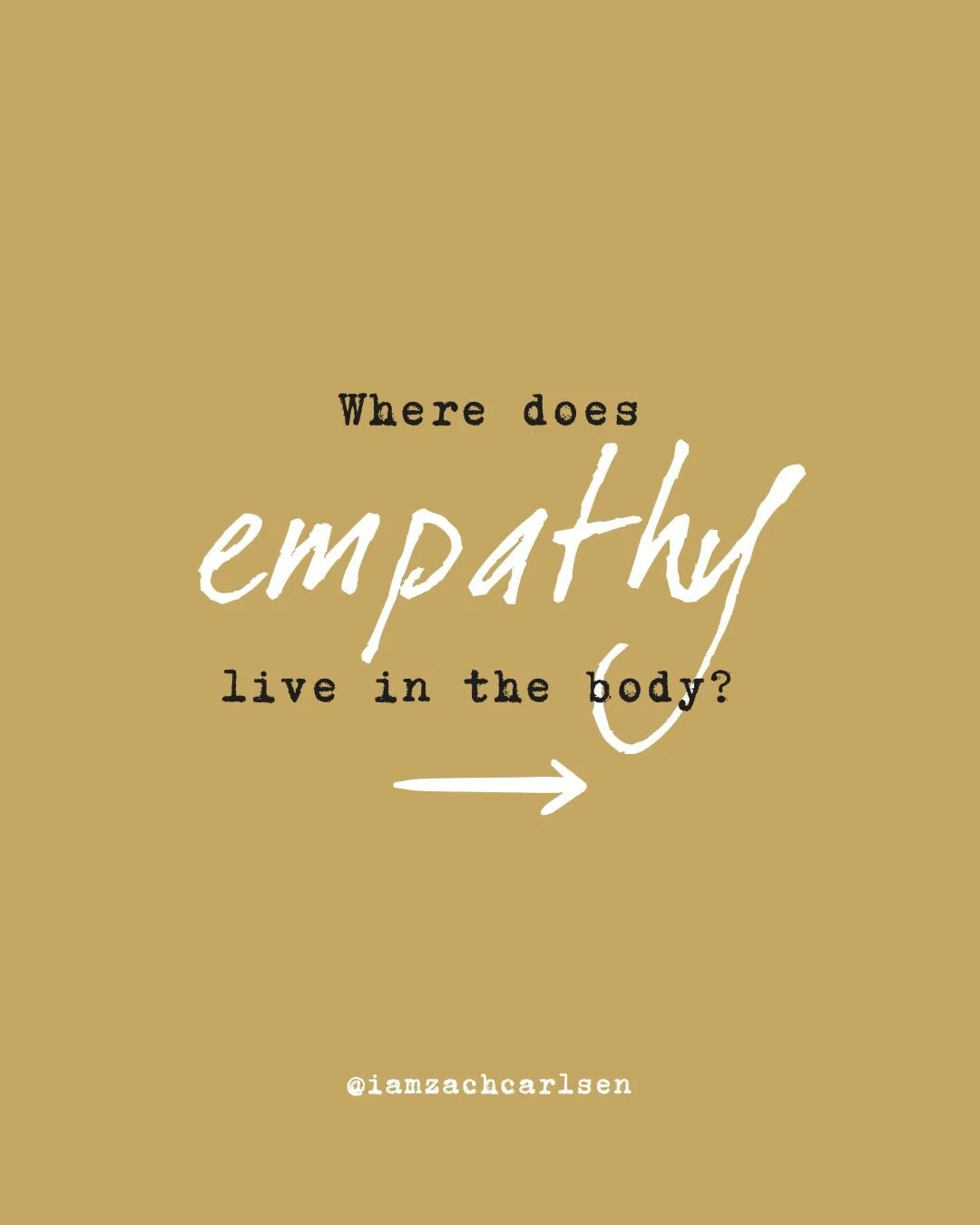 I&rsquo;m always curious about where these types of things live in the body: the intuition, empathy, the self and identity.

There are other perspectives, but in terms of the physical realm, I just wanted to know.

#empathy #intuition #gutfeeling #co