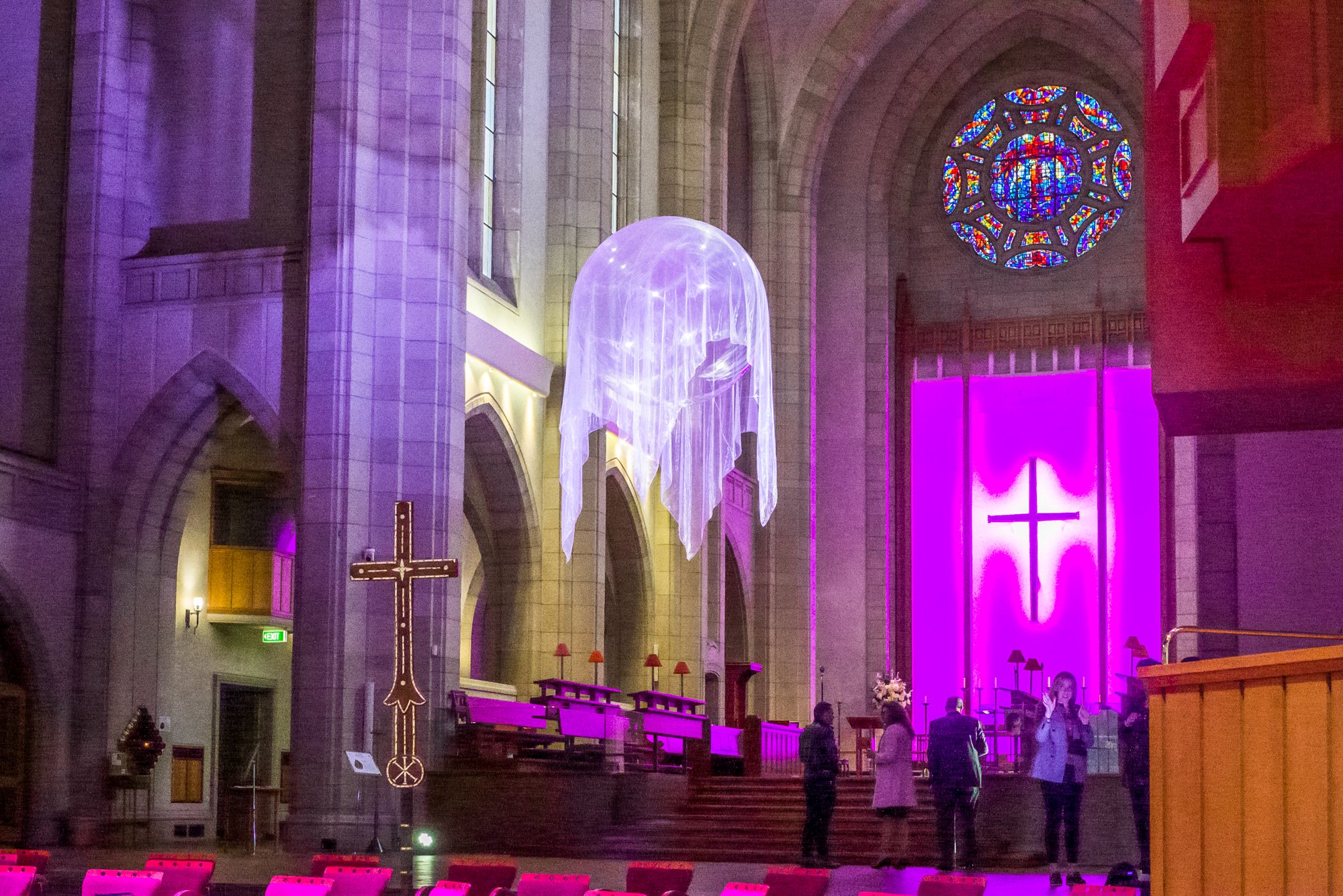   Awakenings IV,  2021, sculptural installation, Artweek Auckland 2020, Holy Trinity Cathedral, Parnell, Auckland 