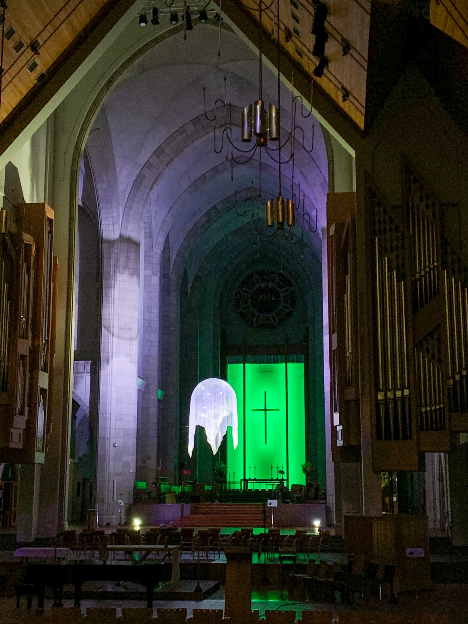   Awakenings IV,  2021, sculptural installation, Artweek Auckland 2020, Holy Trinity Cathedral, Parnell, Auckland 