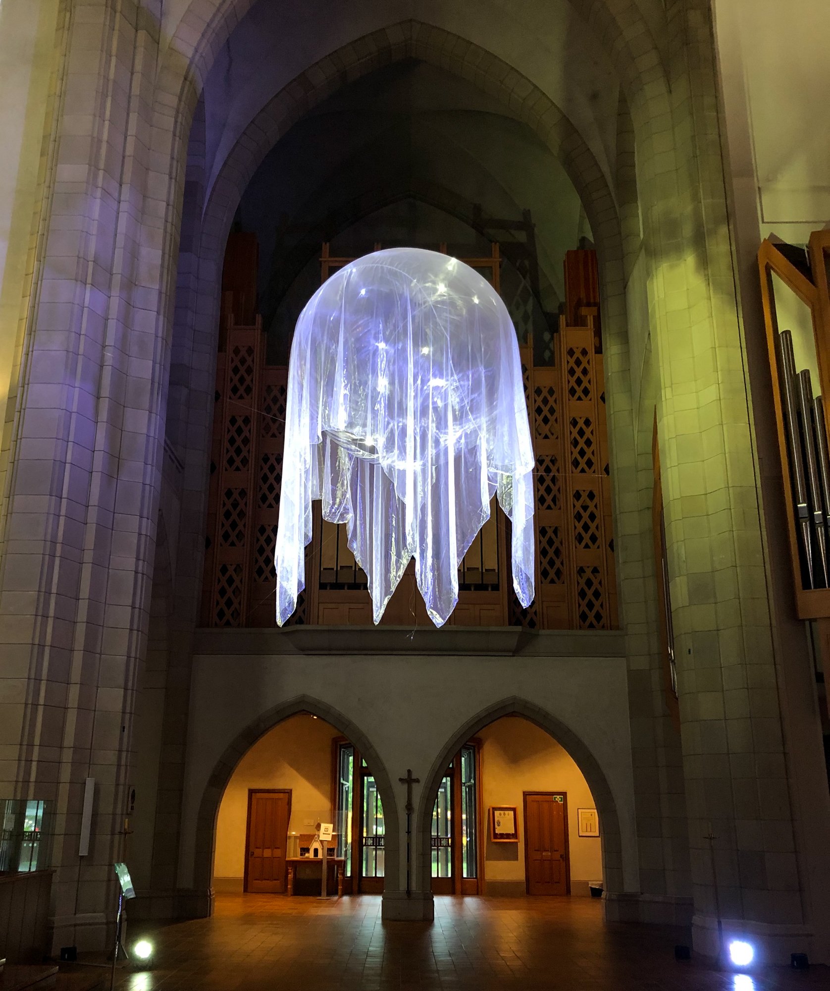   Awakenings IV,  2021, sculptural installation, Artweek Auckland 2020, Holy Trinity Cathedral, Parnell, Auckland 