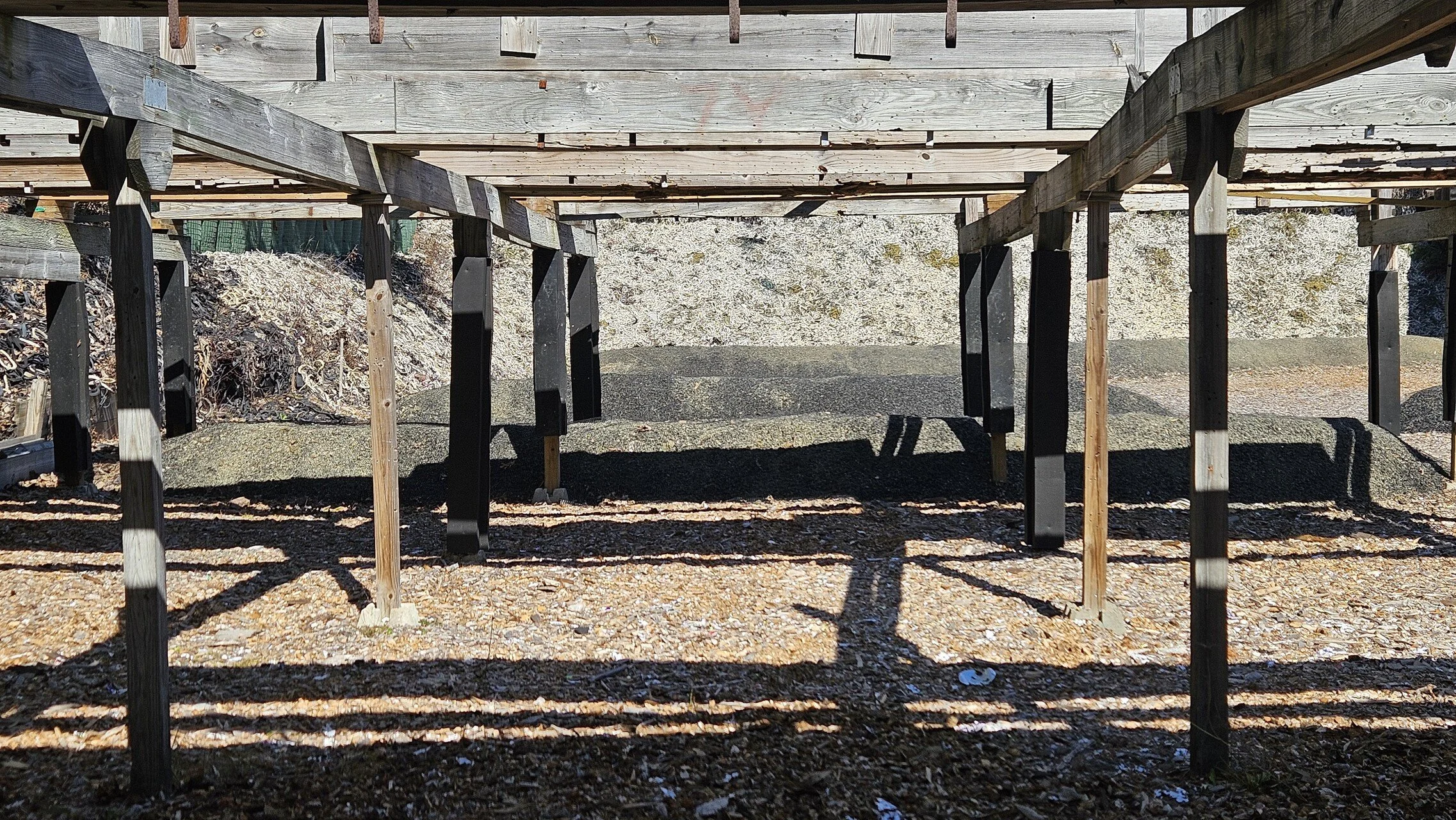  Looking downrange on left side of the pistol line.  