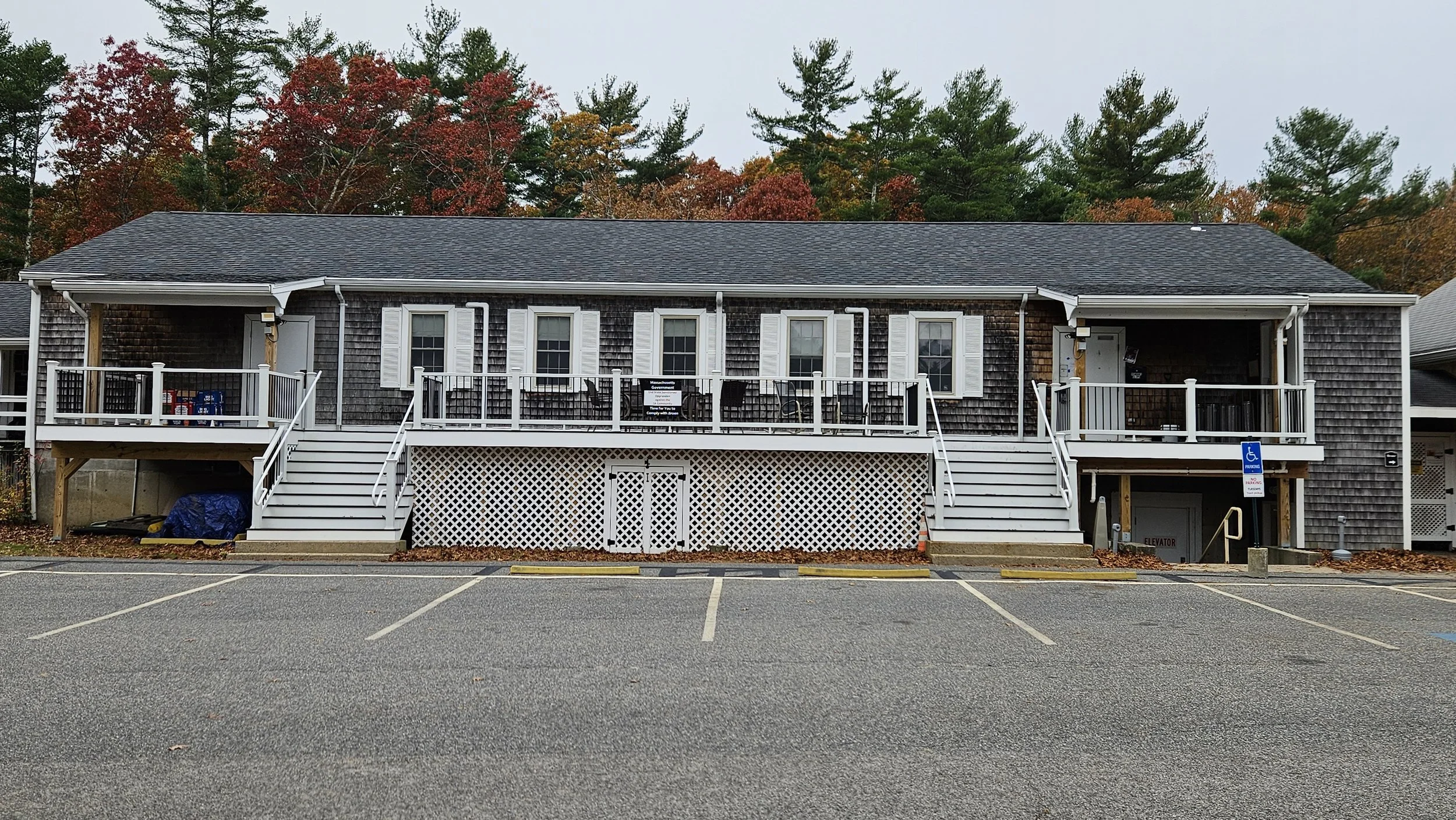 Clubhouse

 

 This is an exterior view of our main clubhouse containing rental hall and meeting space. 