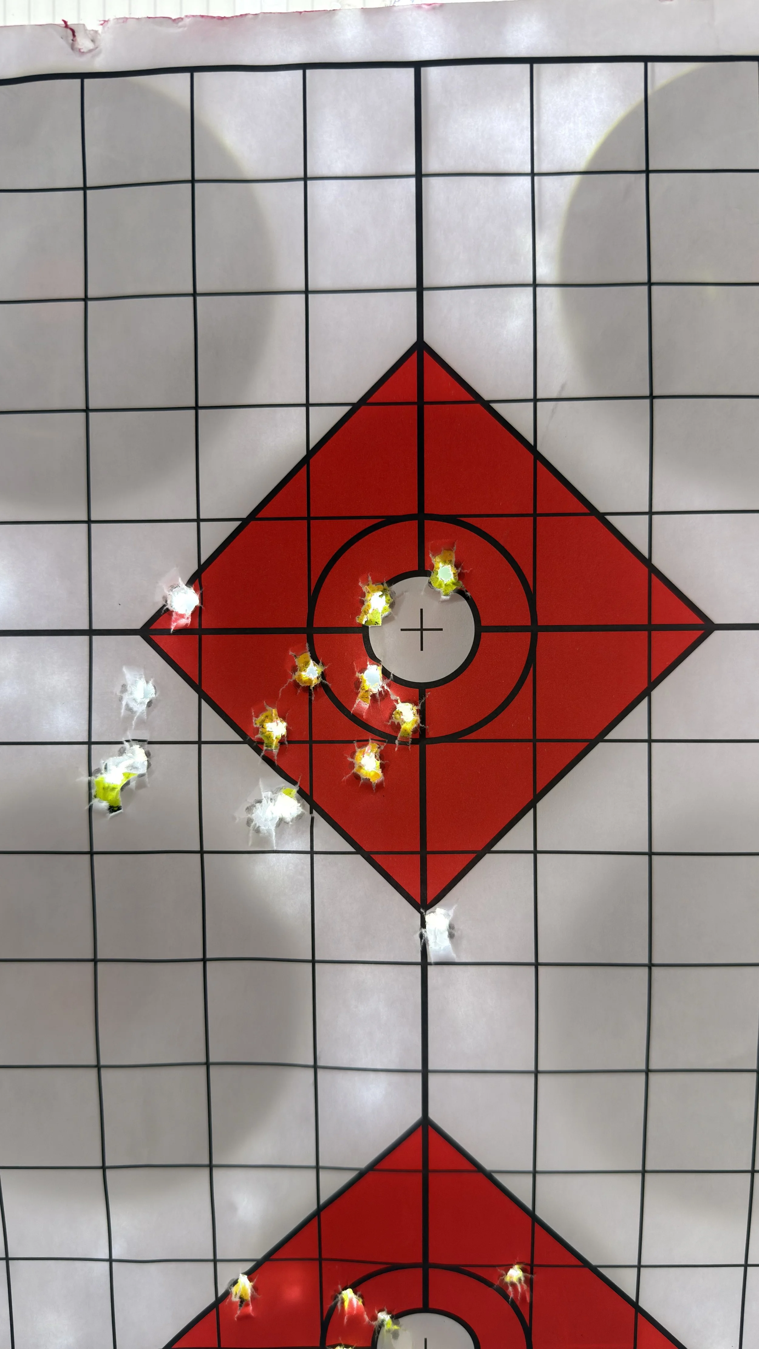  A little low left.  