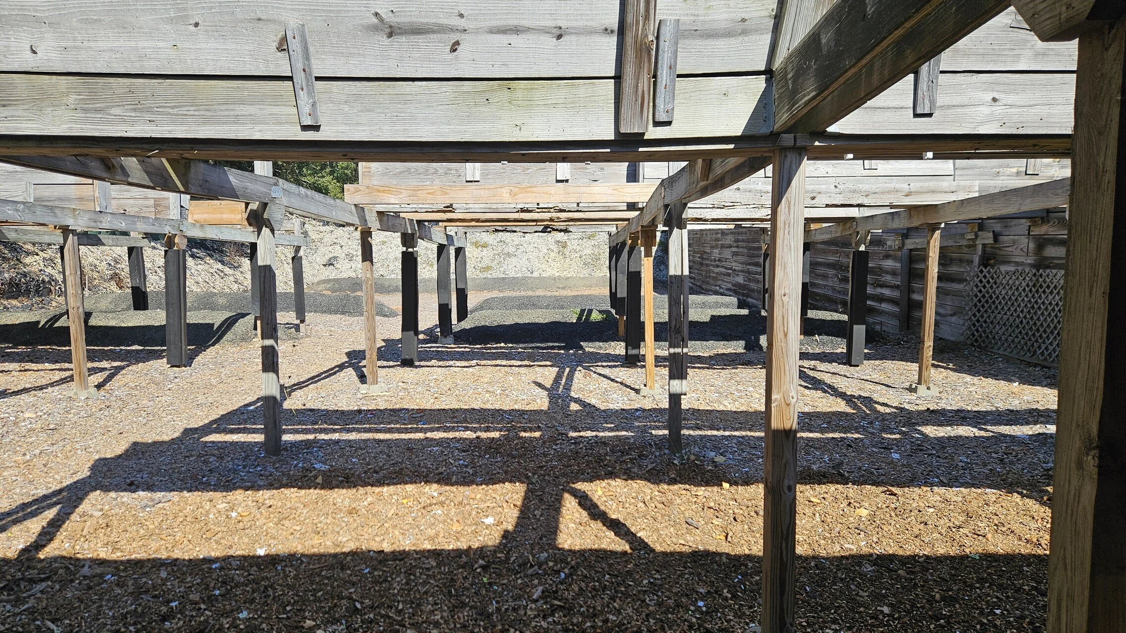  Looking downrange on right side of the pistol line.  