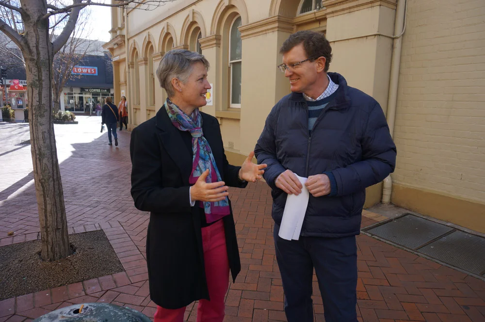 Orange Deputy Mayor Cr Joanne McRaeand Federal Member for Calare, Andrew Gee